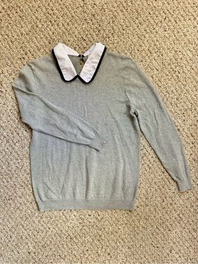 J.Crew Peter Pan Collar Cotton Sweater | Size Small
